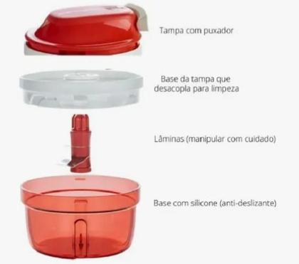 Imagem de Tupperware Turbo Chef Supersonic 300 Ml Cor Pink Tupperware Turbo Chef Supersonic 300 Ml Cor Vermelho