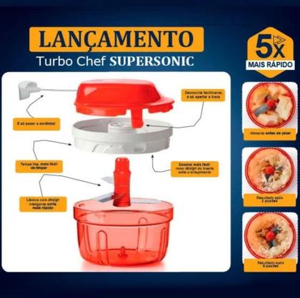 Imagem de Tupperware Turbo Chef Supersonic 300ml Vermelho