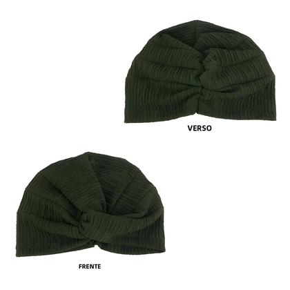 Imagem de Turbante Feminino Com Pregas E Nó, Boné Elástico Para Quimioterapia, Hijab, Touca, Chapéu