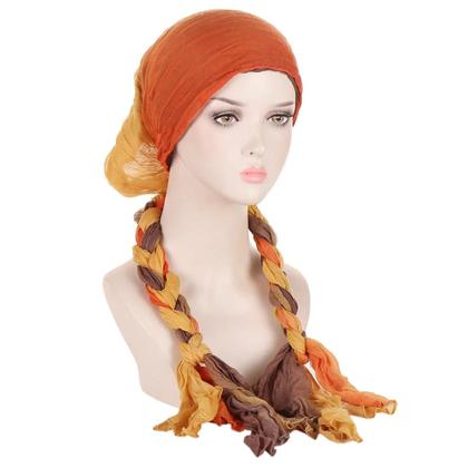 Imagem de Turbante Hijab Feminino Pré-Amarrado Com Cauda Longa, Lenço De Cabeça, Touca Elástica Para