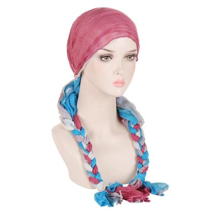 Imagem de Turbante Hijab Feminino Pré-Amarrado Com Cauda Longa, Lenço De Cabeça, Touca Elástica Para
