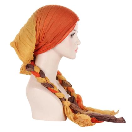 Imagem de Turbante Hijab Feminino Pré-Amarrado Com Cauda Longa, Lenço De Cabeça, Touca Elástica Para