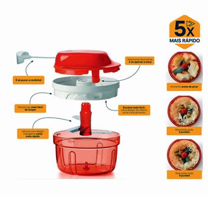 Imagem de Turbo Chef Supersonic 300ml cor Vermelho Tupperware