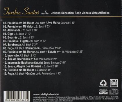 Imagem de Turíbio Santos - J.S. Bach Visita A Mata Atlântica - Cd