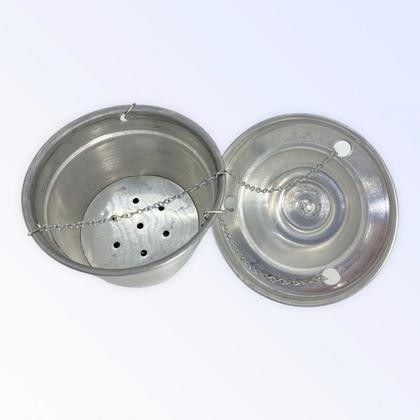 Imagem de Turíbulo Para Defumação Grande em Alumínio Com Corrente 15 cm