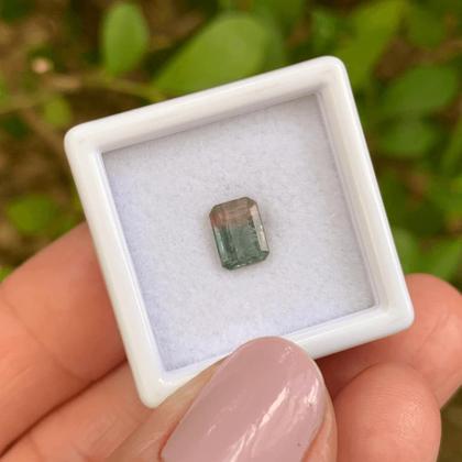Imagem de Turmalina Bicolor Baguete Retangular 0,89ct (3)