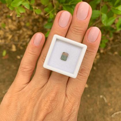 Imagem de Turmalina Bicolor Baguete Retangular 0,89ct (3)