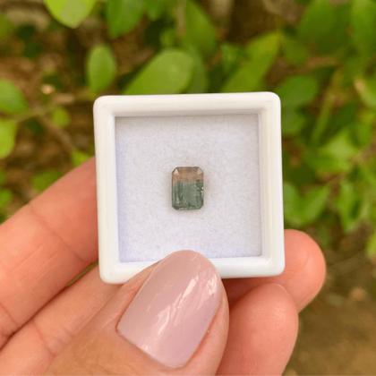 Imagem de Turmalina Bicolor Baguete Retangular 0,89ct (3)