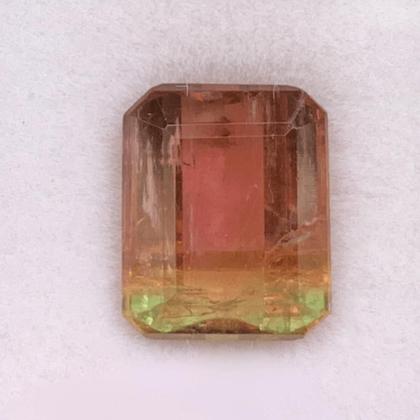 Imagem de Turmalina Bicolor Baguete Retangular 5,38ct