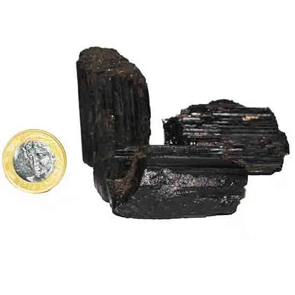 Imagem de Turmalina Preta Firme Pedra Natural 50 a 60mm 80g Classe B