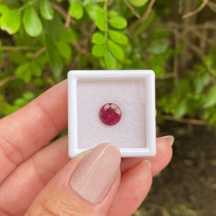 Imagem de Turmalina Rubelita Brilhante ø7,5mm 1,75ct