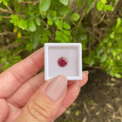Imagem de Turmalina Rubelita Brilhante ø7,5mm 1,75ct