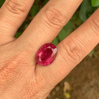 Imagem de Turmalina Rubelita Rosa Oval 8,00ct