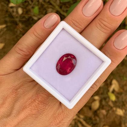 Imagem de Turmalina Rubelita Rosa Oval 8,00ct