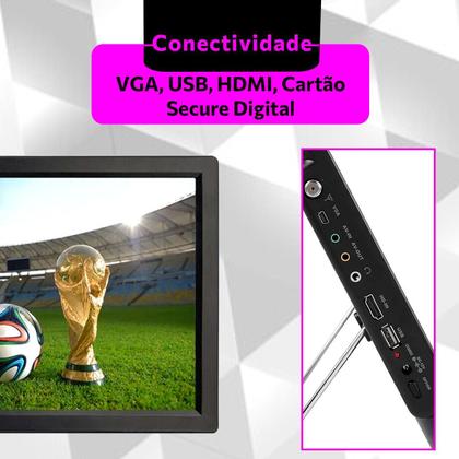 Imagem de Tv 14 Polegadas Digital Monitor Segunda Tela Notebook Pc