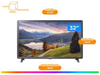 TV 32” LED LG 32LT330HBSB.AWZ 60Hz - 2 HDMI 1 USB - Tv Led