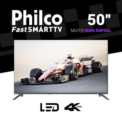 Imagem de TV 50 Philco Smart 4K Roku PTV50VA4REGB Cinza Bivolt