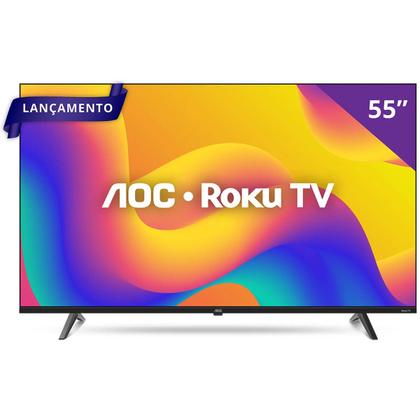 Imagem de TV 55P AOC LED Roku SMART 4K Wifi - 55U7045/78G