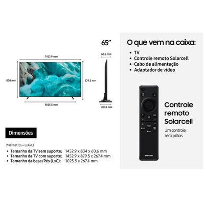 Imagem de TV 65 Samsung Smart Vision IA Qled QN65Q7FAAGXZD