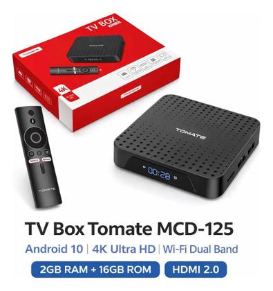 Imagem de Tv Box Android 10 4k Wifi Dual Band 2gb16gb Controle Voz
