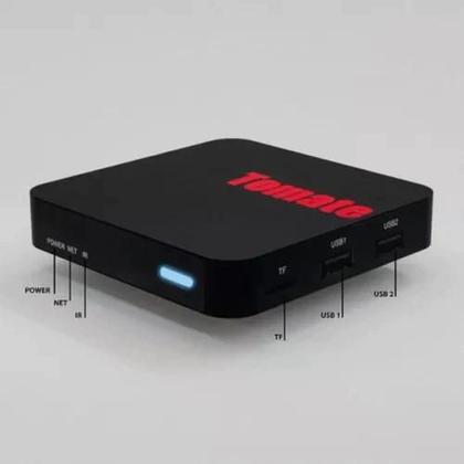 Imagem de TV Box Smart Tomate MCD121 Android 4K Ultra HD Smart TV WiFi HDMI USB Controle Remoto 2GB RAM 16GB Armazenamento