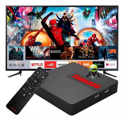 Imagem de TV Box Smart Tomate MCD121 Android 4K Ultra HD Smart TV WiFi HDMI USB Controle Remoto 2GB RAM 16GB Armazenamento