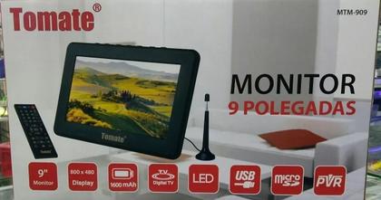 Imagem de Tv Digital Portátil Monitor 9 Polegadas Tomate MTM 909