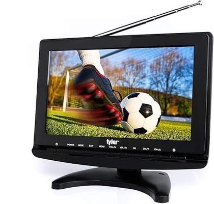 Imagem de TV LCD Tyler TTV706 10" portátil 1080P com antenas e controle remoto