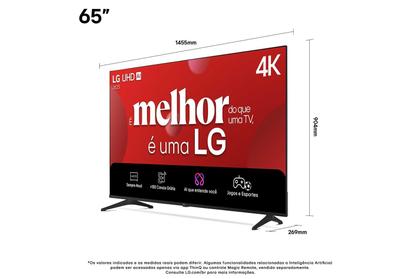 TV LG 4K UHD AI 65 UA75 2025 - a7 Gen8 HDR10 Pro e webOS 25 - TV