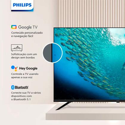 Imagem de TV Philips 55 Polegadas 55PUG7019/78 Led Smart 4K Wifi Com Voz Bluetooth Google Assist