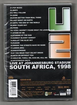 Imagem de U2 DVD Live At Johannesburg Stadium, South Africa, 1998
