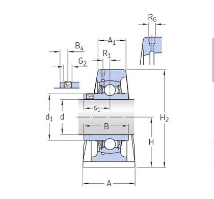 Imagem de Ucp 204 Mancal Com Rolamento Para Eixo 20mm  - 1 Kit