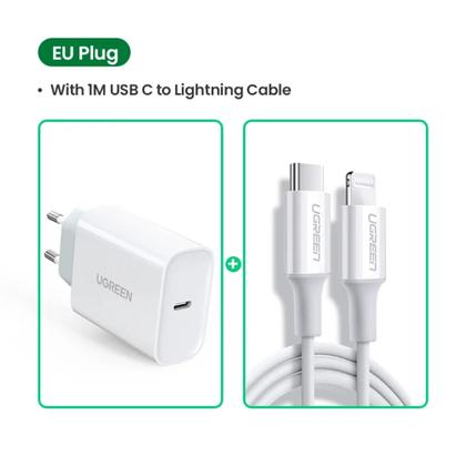 Imagem de Ugreen Carregador Turbo Pd 20w Cabo + Cabo