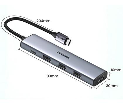Imagem de Ugreen HUB 4 USB + 1 USB-C