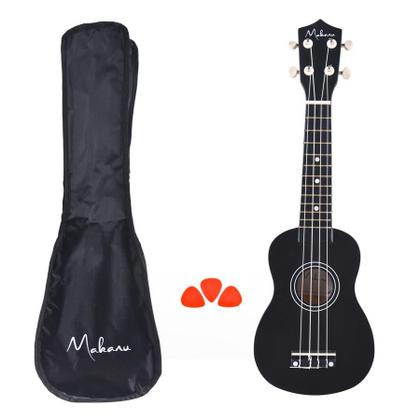 Imagem de Ukulele Acústico Soprano Com Capa Afinador Palhetas Makanu