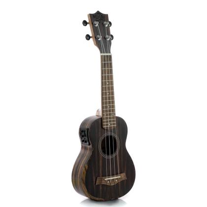 Imagem de Ukulele Moani MAUNA Soprano 21'' Ebony C/ Bag UKEB-21EQ F035