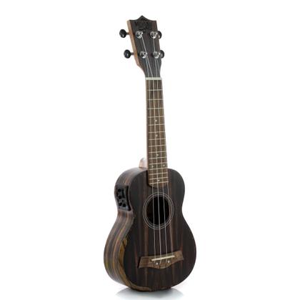 Imagem de Ukulele Moani MAUNA Soprano 21'' Ebony C/ Bag UKEB-21EQ