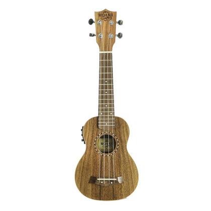 Imagem de Ukulele Moani WAIKIKI Soprano 21'' Koa Natural Fosco Binding Maple Eletro-Acústico C/ Equalizador E Bag UKBG12-21