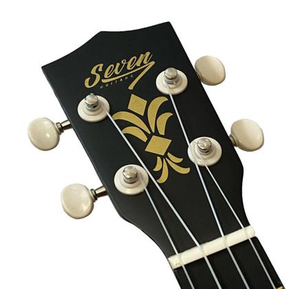 Imagem de Ukulele Preto Seven Soprano Suk-07 BK C/ Capa e Afinador