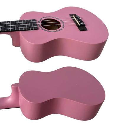 Imagem de Ukulele Rosa Seven Concert Suk-23 PI Capa BK e Afinador
