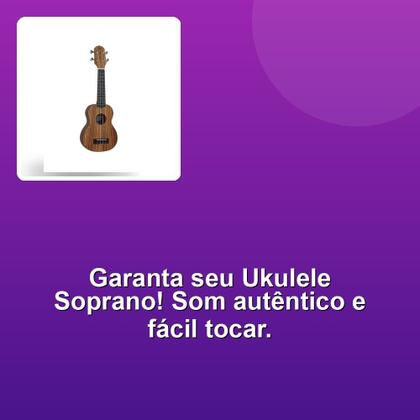 Imagem de Ukulele Soprano Acústico C/ Bag Guk-21 Zw Zebra