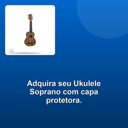 Imagem de Ukulele Soprano Acústico C/ Bag Guk-21 Zw Zebra