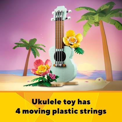Imagem de Ukulele tropical 3 em 1 de brinquedo LEGO Creator 31156 para crianças a partir de 8 anos