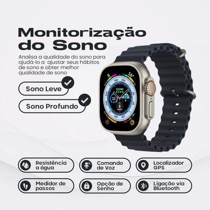 Imagem de Ultra 9 Smart Watch Presente para a Mãe Com Bluetooth Para Chamadas Envio Já