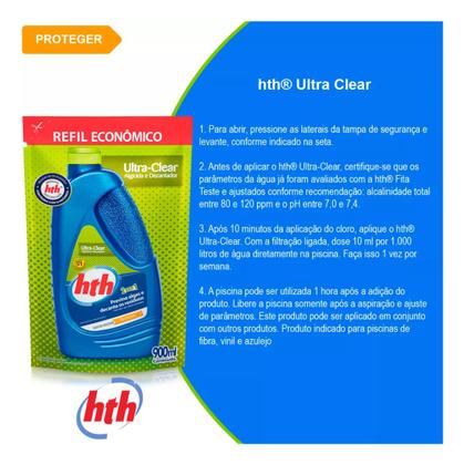 Imagem de Ultra Clear Algicida E Clarificante Hth 2 Em 1 03 Und