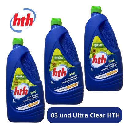 Imagem de Ultra Clear Algicida E Clarificante Hth 2 Em 1 03 Und