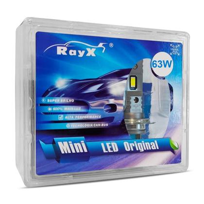 Imagem de Ultra Led Mini RayX 6000k 12000 Lumens 63W H4 Canceller Plug and Play 12V 24V