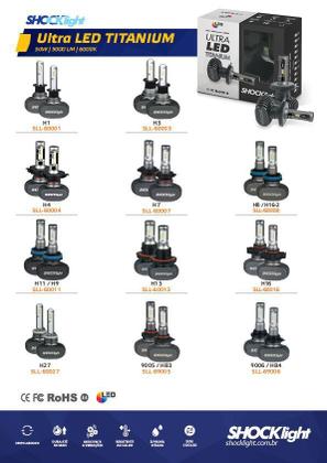 Imagem de Ultra Led Shocklight Titanium 10.000 Lumens 6000K Hb4