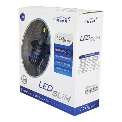 Imagem de Ultra Led Slim H1 H3 H7 H11 H16 H27 Hb3 Hb4 6000k 11.000 Lúmens 70w Rayx