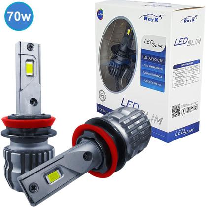 Imagem de Ultra Led Slim RayX 11.000 Lumens 70W 6000k H7